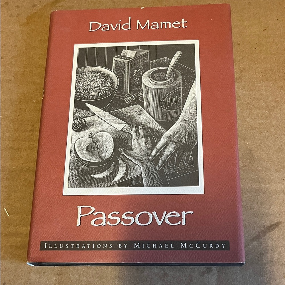Passover by David Mamet - Red Hardcover Book